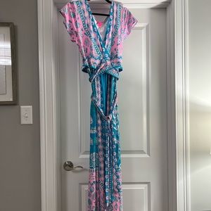 New with tags Lilly Pulitzer maxi faux wrap dress